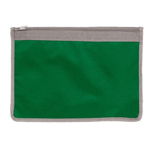 420D polyester brief folder, zip closure