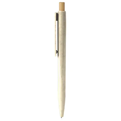 PENNA A SFERA CON REFILL BLU IN PAGLIA DI GRANO+ABS E BAMBÙ
