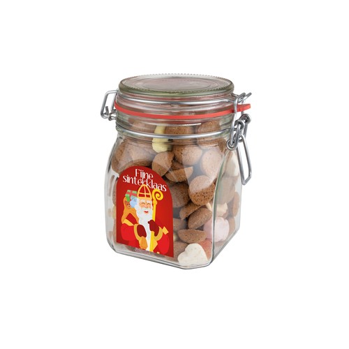 Weck jar 0,9 liters, filled with candy Weck jar 0,9 liters, filled with candy