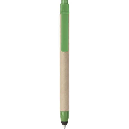 TOUCH SCREEN BALLPOINT PEN IN PLASTIC AND RECYCLED CARDBOARD