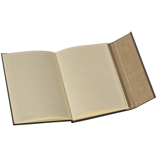 Carnet avec bande métallique