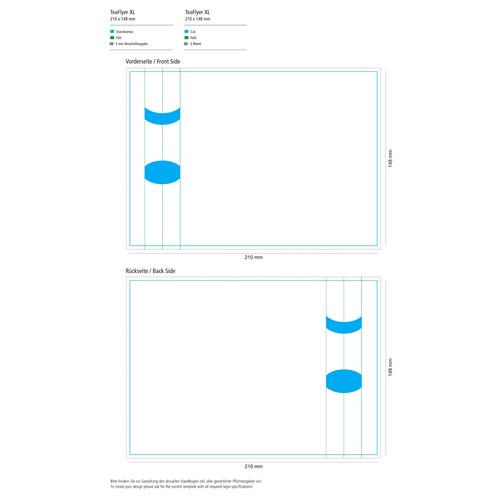 TeaFlyer XL incl. 1 TeaStick "Design Personalizzato"