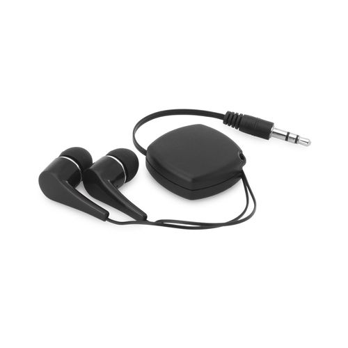 PINEL. Auriculares con cable retráctil de 0.75m en ABS PINEL. Auriculares con cable retráctil de 0.75m en ABS