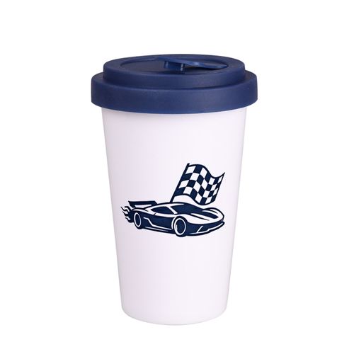 Mug Freedom Lock 280ml white/navy blue Mug Freedom Lock 280ml white/navy blue