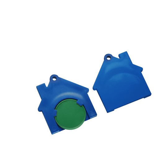 Chip holder with 1€ chip "house" Chip holder with 1€ chip "house"