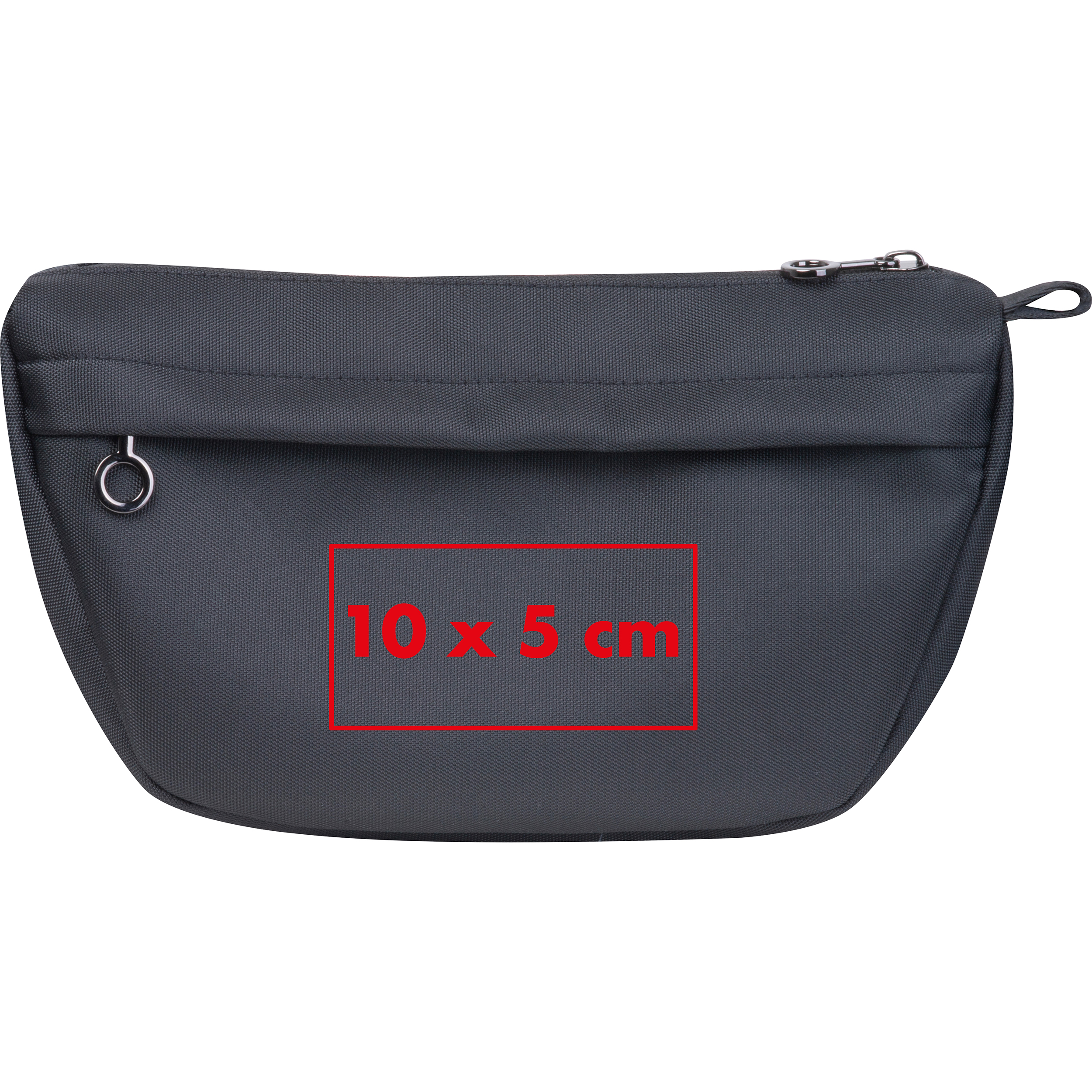 Riñonera – nylon, detalles en color gris plomizo LUANA