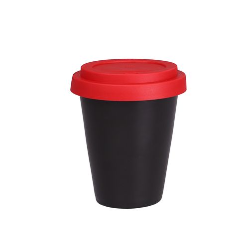 Mug Freedom Small Classic 200ml satin black/red