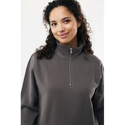 Sweater IQONIQ à col montant zippé en coton recyclé Elgon Sweater IQONIQ à col montant zippé en coton recyclé Elgon
