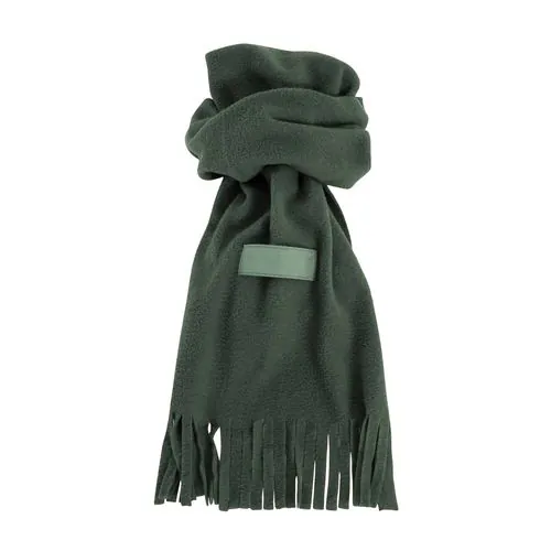 Sciarpa in polar, con frange ed etichetta personalizzabile Sciarpa in polar, con frange ed etichetta personalizzabile