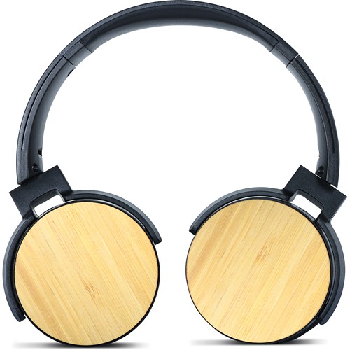 CASQUE STÉRÉO BLUETOOTH EN PLASTIQUE ET BAMBOU CASQUE STÉRÉO BLUETOOTH EN PLASTIQUE ET BAMBOU