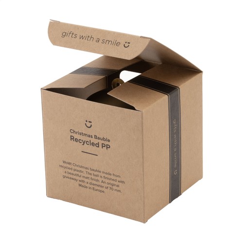 Christmas Bauble Ø7cm Recycled PP Box - Made in Europe Christmas Bauble Ø7cm Recycled PP Box - Made in Europe