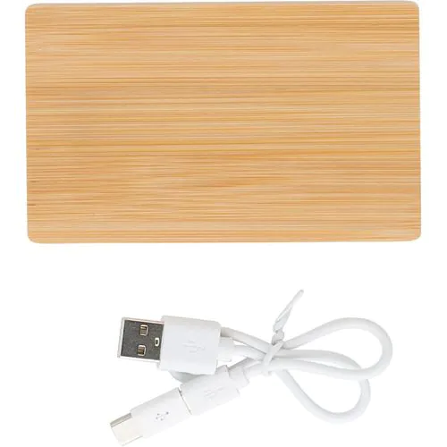 Chargeur en bambou de 4 000mAh Ruby Chargeur en bambou de 4 000mAh Ruby