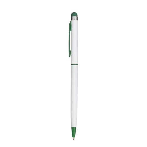 Metal twist pen, with touchscreen, clip and matching tip. Metal twist pen, with touchscreen, clip and matching tip.