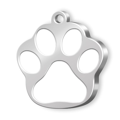 PET TAG BIG PAW WHITE