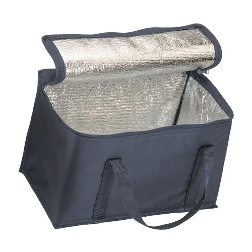 Cooler bag with silver interior