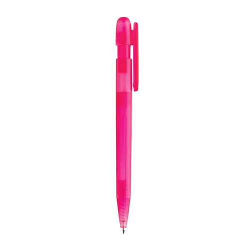 Stylo transparent en ABS recyclé et certifié GRS Devin