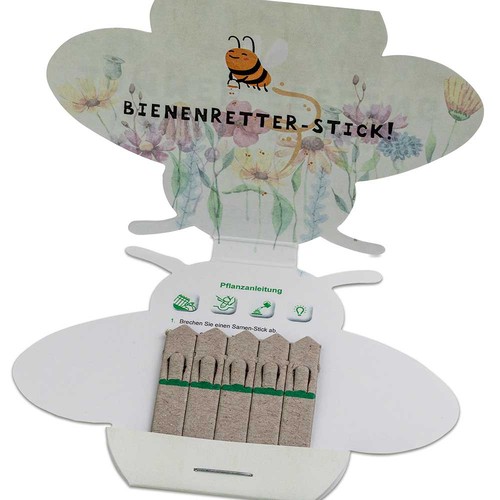 Bâtonnets de graines - abeille - Mélange de fleurs d'été Bâtonnets de graines - abeille - Mélange de fleurs d'été