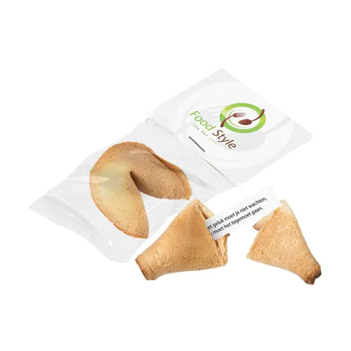 Biscuit de fortune avec carte à en-tête