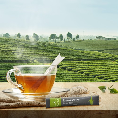 Bio TeaStick - Thé Vert Gingembre Citron - Premium Selection Bio TeaStick - Thé Vert Gingembre Citron - Premium Selection