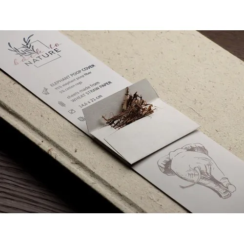 Carnet de notes recyclé Elephant Poo Carnet de notes recyclé Elephant Poo
