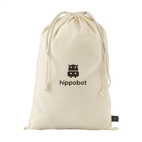 Gift Pouch Naturel GRS Recycled Cotton (150 g/m²) L
