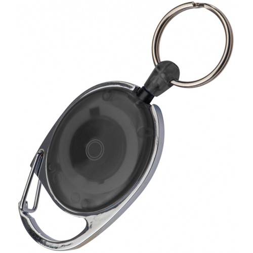 Key chain SKI-PASS with carabiner and extensible key ring