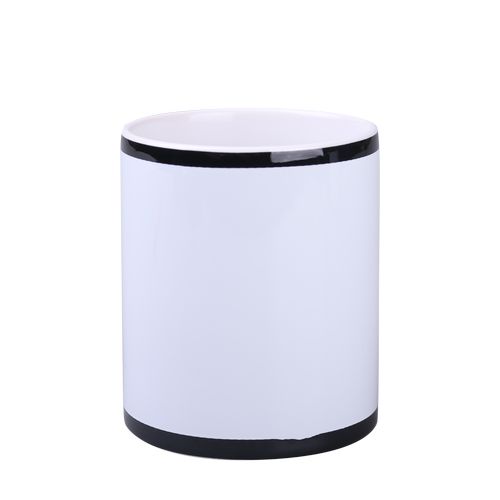 Mug de sublimation Tomek Nero Art Solid 300ml noir/blanc
