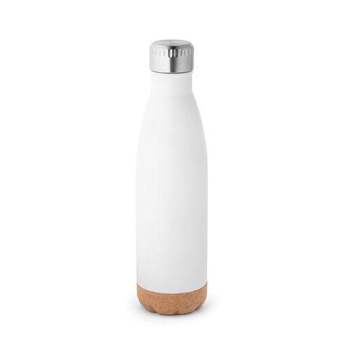 SOLBERG. Thermos 560mL en acier inox avec base en liège SOLBERG. Thermos 560mL en acier inox avec base en liège