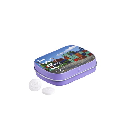 Mini hinged tin golf mints Mini hinged tin golf mints