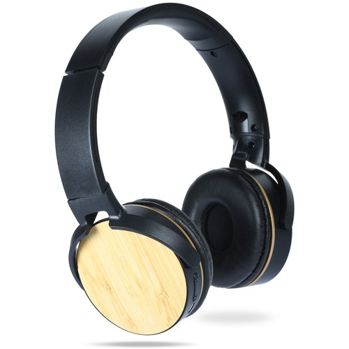 CASQUE STÉRÉO BLUETOOTH EN PLASTIQUE ET BAMBOU