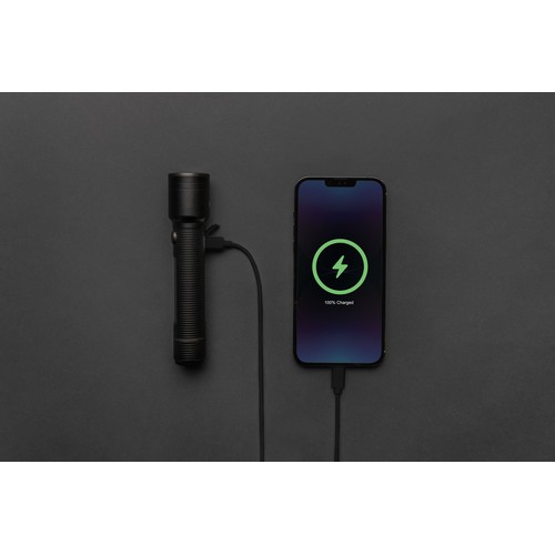 Gear X RCS recycled aluminum USB-rechargeable torch large Gear X RCS recycled aluminum USB-rechargeable torch large