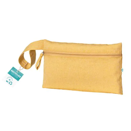 Document holder made of 180 g/m2 recycled cotton with zipper closure, GRS certified Document holder made of 180 g/m2 recycled cotton with zipper closure, GRS certified