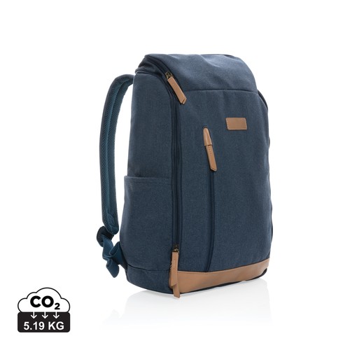 Impact AWARE™ 16 oz. recycled canvas 15" laptop backpack Impact AWARE™ 16 oz. recycled canvas 15" laptop backpack