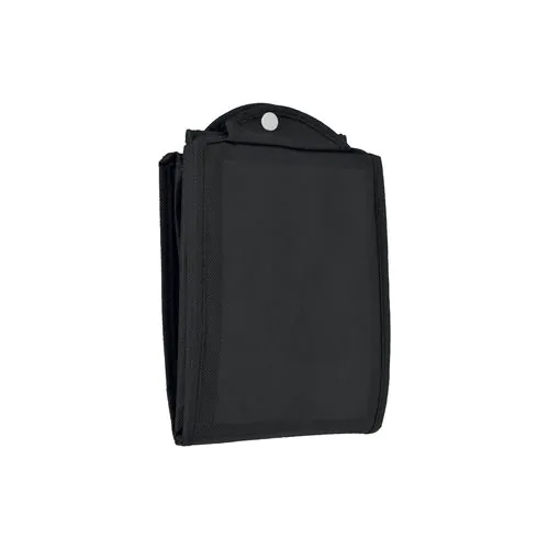 Stitched 80 g/m2 non-woven fabric foldable shopping bag with gusset and short handles Stitched 80 g/m2 non-woven fabric foldable shopping bag with gusset and short handles
