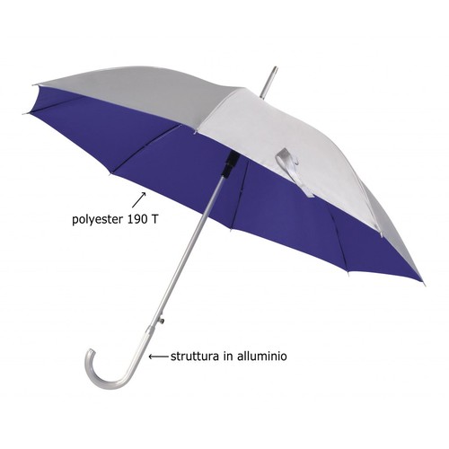 AUTOMATIC UMBRELLA SILVER/BLUE d=107 cm AUTOMATIC UMBRELLA SILVER/BLUE d=107 cm