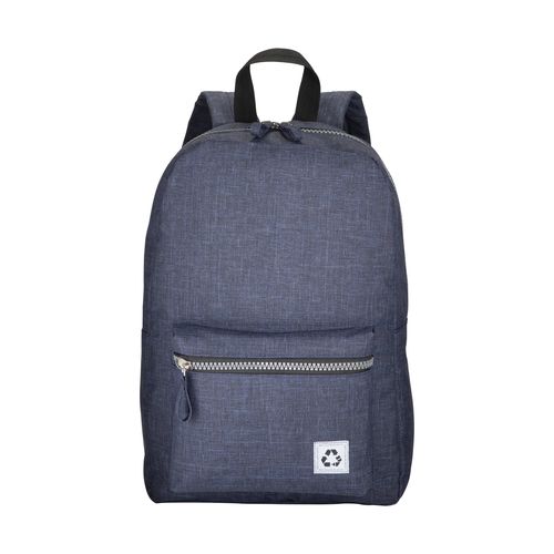 Laptop backpack in recycled PET with a melange effect Laptop backpack in recycled PET with a melange effect