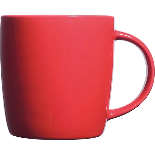 Porcelain cup, white inside and coloured outside