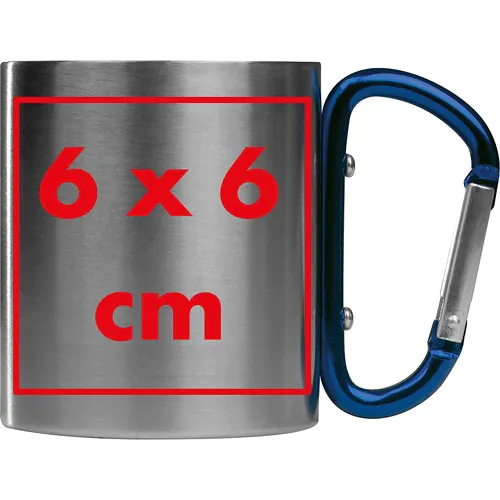 Tasse en métal avec mousqueton Tasse en métal avec mousqueton
