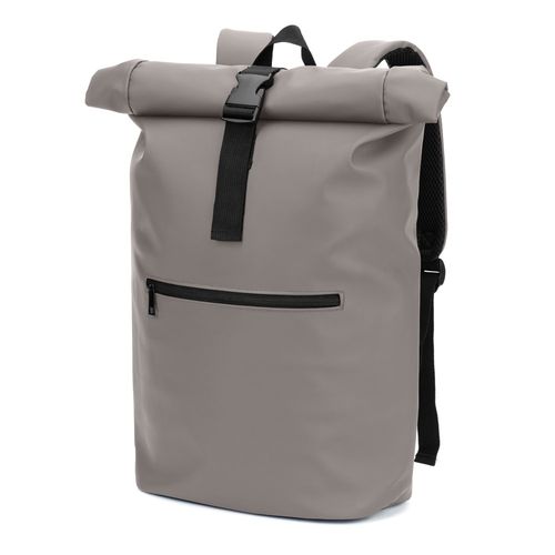 PORTLAND. Sac à dos à enroulement en PU avec poche pour ordinateur portable 16 pouces PORTLAND. Sac à dos à enroulement en PU avec poche pour ordinateur portable 16 pouces