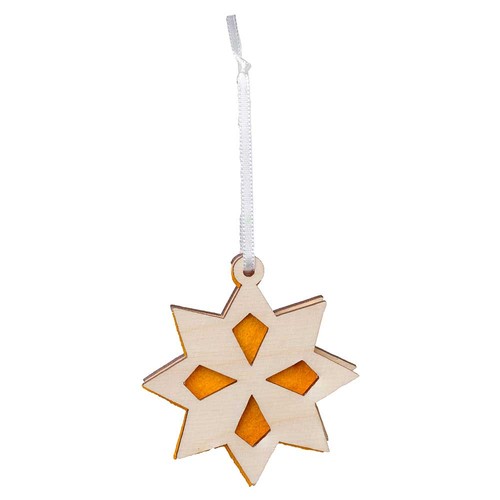 Wood-felt tag - Star in box