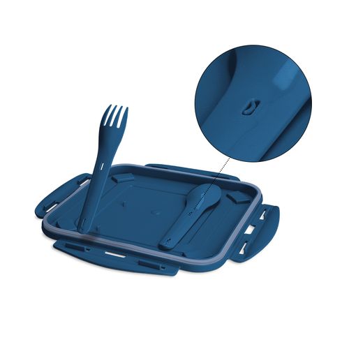 1,2L CAJA CON TAPA, CUCHARA Y TENEDOR