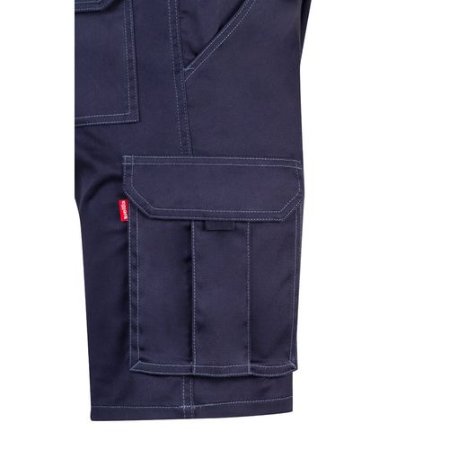 VL HEBE. Bermuda stretch, multipoches (240g/m²), en coton (46%), EME (38%) et polyester (16%)