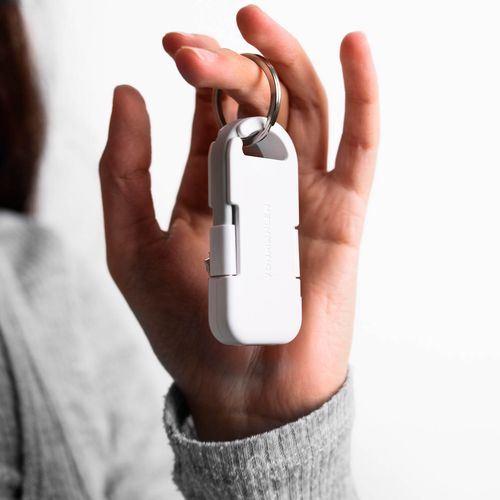 Evergreen Go 2-in1 keyring with powerbank. rTPE. LED indicator