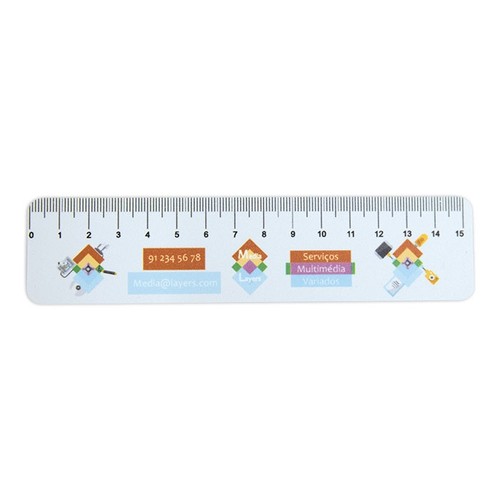 15CM PP 800 MIC RULER 1 CUSTOMIZABLE SIDE