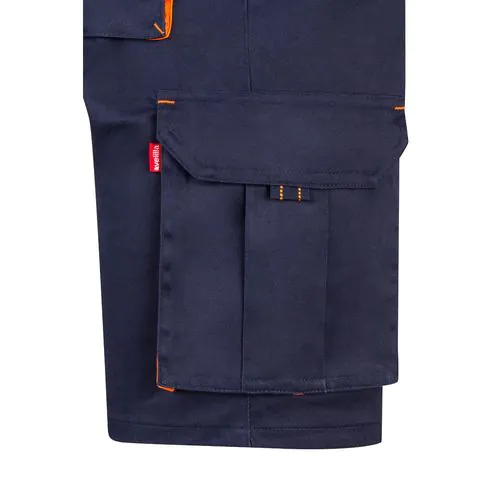 VL HEMERA. Two-tone, multi-pocket stretch Bermuda shorts (240g/m²), in cotton (46%), EME (38%) and polyester (16%) VL HEMERA. Two-tone, multi-pocket stretch Bermuda shorts (240g/m²), in cotton (46%), EME (38%) and polyester (16%)