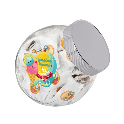 Medium glass jar 0,9 liter Medium glass jar 0,9 liter