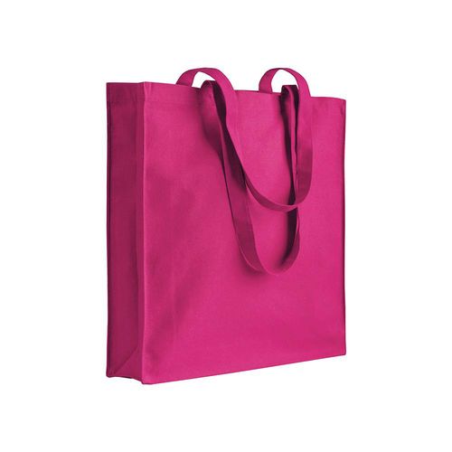 220 g/m2 cotton shopping bag, long handles and gusset