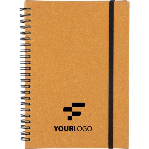 Carnet A5 en cuir recyclé Egon
