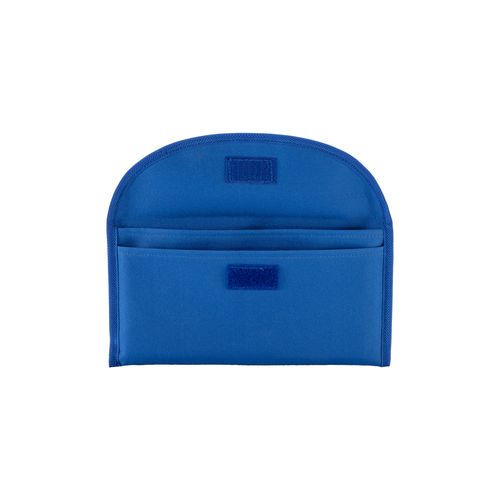 600D polyester document pouch with two pockets and velcro closure