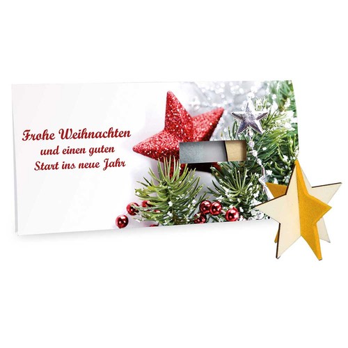 Felt Christmas-card - star 4/0-c Felt Christmas-card - star 4/0-c